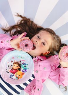 Talerzyki Koci Domek Gabi 23cm (6szt.) dekoracje na st� dekoracje sto�u dekoracje na urodziny dla dziewczynki