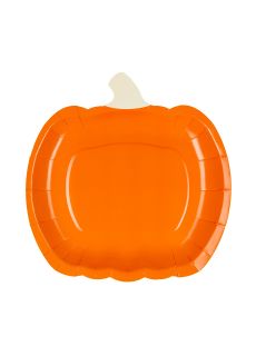 Talerzyki papierowe DYNIA talerzyki halloweenowe talerzyki na halloween halloween talerzyki