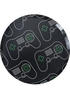 Talerzyki papierowe GAME ON pad (8szt.)