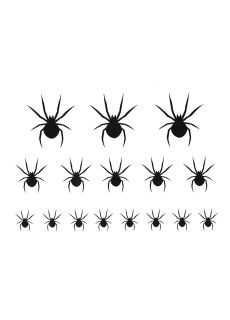 Tatua�e PAJ�KI tatua�e Halloween dodatki do kostiumu