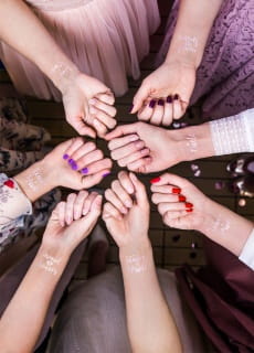 Tatuae na wieczr panieski TEAM BRIDE (12szt.)