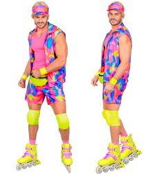 M�ski str�j w stylu lat 80s ROLLERBOY - XXL