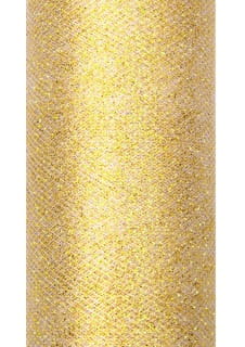 Tiul GLITTERY zoty 15cm x 9m