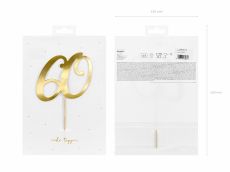 Topper 60 URODZINY z�oty