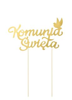 Topper Komunia �wi�ta - z�oty