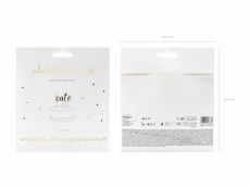 Topper LITERKI NA TORT z�ote (53szt.)