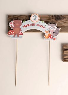 Topper na tort dla dziecka LENE ZWIERZTA