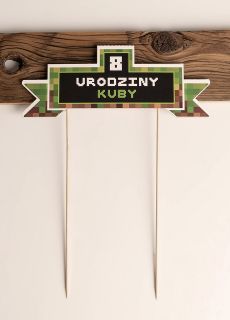 Personalizowany TOPPER NA URODZINY dla gracza