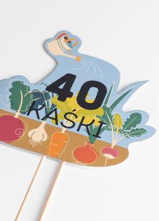 Personalizowany topper na tort DLA OGRODNIKA na urodziny