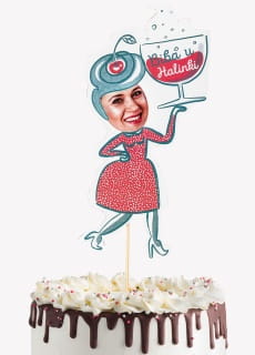 Topper personalizowany na tort BIBA