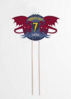 Topper personalizowany MA�Y CZARODZIEJ topper na tort dekoracja tortu