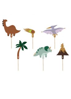 Toppery na tort DINOZAURY 6 sztuk