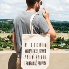 Torba bawe�niana z nadrukiem W SZKOLE