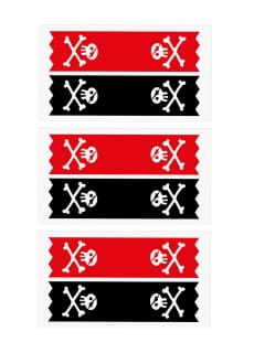 Torebki papierowe na prezent PIRACI (6szt.)