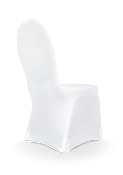 Uniwersalny pokrowiec na krzesło biały