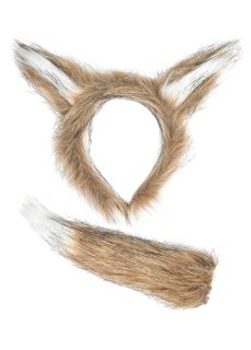 Uszy i ogon kota AKCESORIA DO STROJU FURRY str�j kota przebranie kota kostium kota uszy kota koci ogon