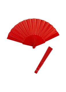 Wachlarz Czerwony 23 cm czerwony wachlarz dodatek do stroju wachlarz ozdobny wachlarz sk�adany