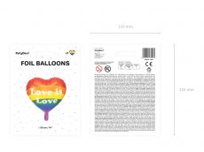 Walentynkowy balon foliowy LGBT