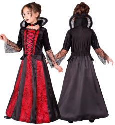 Str�j na Halloween dla dziewczynki WAMPIRZYCA - 116cm