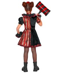 Str�j na Halloween CLOWN Z HORRORU dla dziewczynki 116cm 