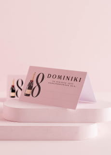 Winietki na 18 urodziny personalizowane (15szt.) winietki na urodziny winietki urodzinowe