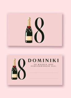 Winietki na 18 urodziny personalizowane (15szt.) winietki na urodziny winietki urodzinowe