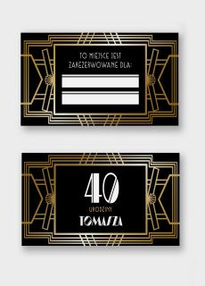 Personalizowane winietki na 40 urodziny (15szt.)