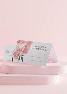 Personalizowane winietki �lubne do wypisania KWIATY (15szt.)