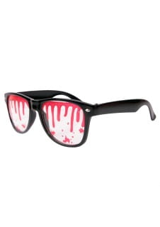 Zakrwawione okulary na HALLOWEEN
