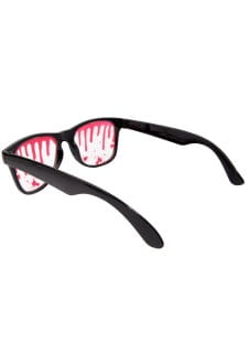 Zakrwawione okulary na HALLOWEEN