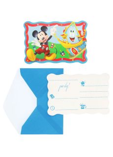Zaproszenia MYSZKA MICKEY I PRZYJACIELE (6szt.)