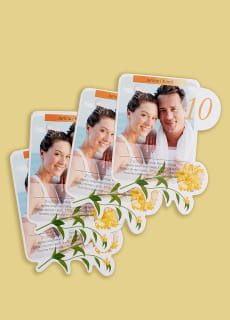Personalizowane zaproszenia na 10 rocznic lubu 