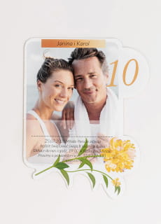 Personalizowane zaproszenia na 10 rocznic lubu 