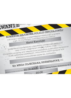 Zaproszenie na 18 WEZWANIE NA POLICJ