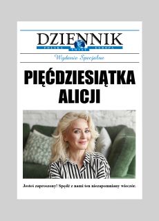 Personalizowane zaproszenia na 50 urodziny DZIENNIK