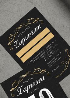 Zaproszenia na 50 URODZINY m�czyzny eleganckie zaproszenia na 50 urodziny personalizowane