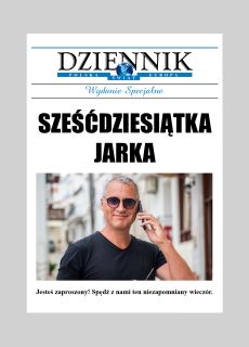 Personalizowane zaproszenia na 60 urodziny DZIENNIK