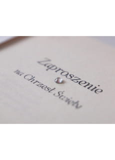 Zaproszenia na chrzest z kokardk� (10szt.)