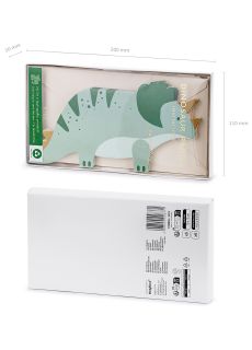 Zaproszenia na urodziny dinozaury TRICERATOPS (6szt.)