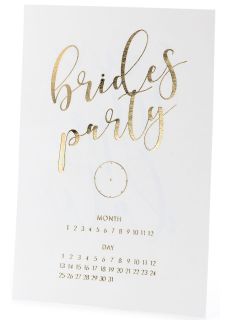 Zaproszenia na wiecz�r panie�ski BRIDES PARTY bia�e (10szt.)