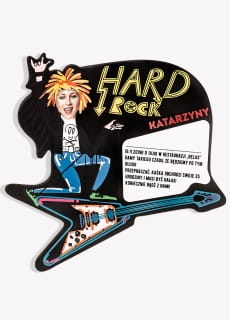 Zaproszenia personalizowane HARD ROCK (6szt.)