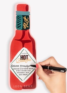 Zaproszenia personalizowane HOT BABECZKA (6szt.)