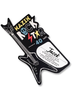 Zaproszenia personalizowane ROCKSTAR (6szt.)