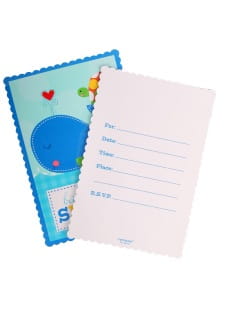 Zaproszenia na baby shower AHOY CH�OPCZE (8szt.)