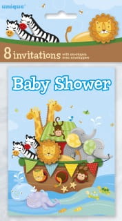 Zaproszenia na Baby Shower ARKA NOEGO (8szt.)
