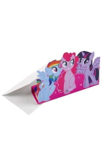 Zaproszenia z kucykami MY LITTLE PONY na urodziny dziewczynki (8szt.)