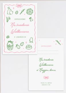 Personalizowane zaproszenie na �NIADANIE WIELKANOCNE zaproszenie na wielkanoc zaproszenie wielkanocne