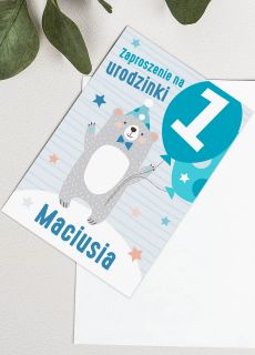 Zaproszenie personalizowane na roczek MAY MI