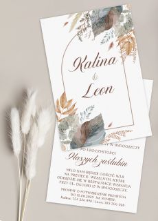 Zaproszenia �lubne BOHO