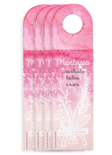 Zawieszki na butelki BABY SHOWER GIRL (4 szt.)